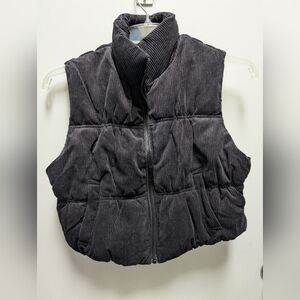 Love Tree Black Crop Vest